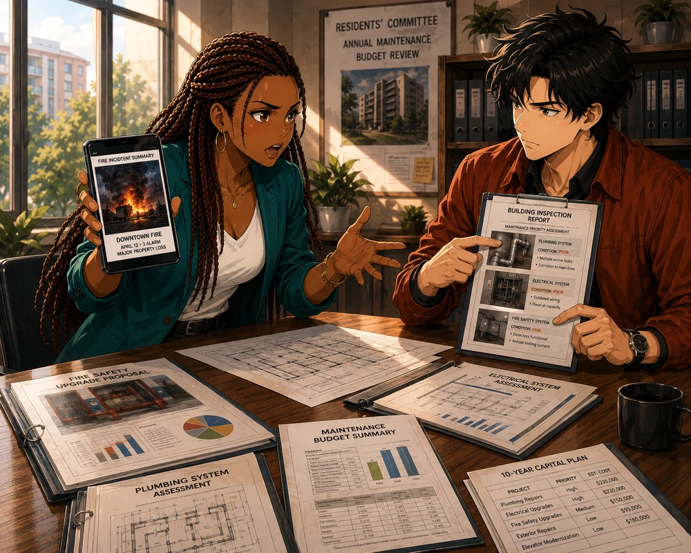 Manga scene illustrating One Fire Story Rewrites the Whole Budget.