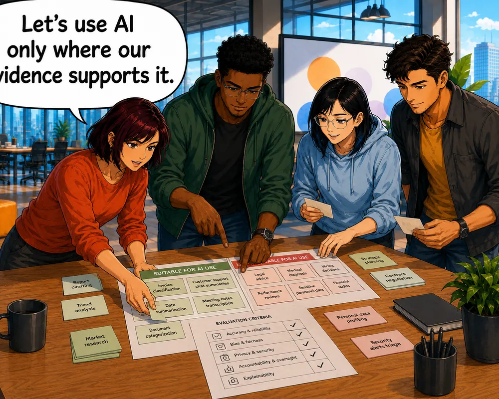 They decide to use AI only where evidence supports the choice.