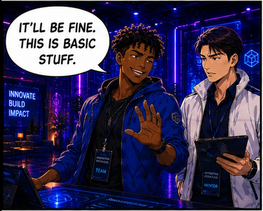 The student waves away the concern and says, “It’ll be fine. This is basic stuff.”