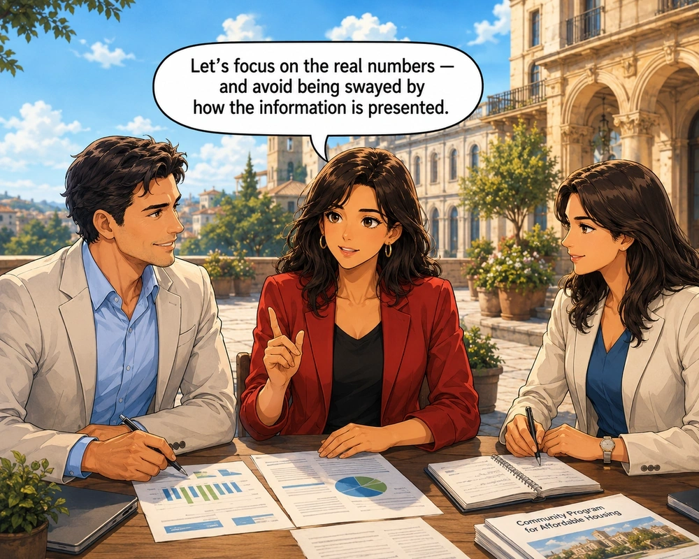 The officials agree to focus on the real numbers instead of being swayed by how the information is presented.
