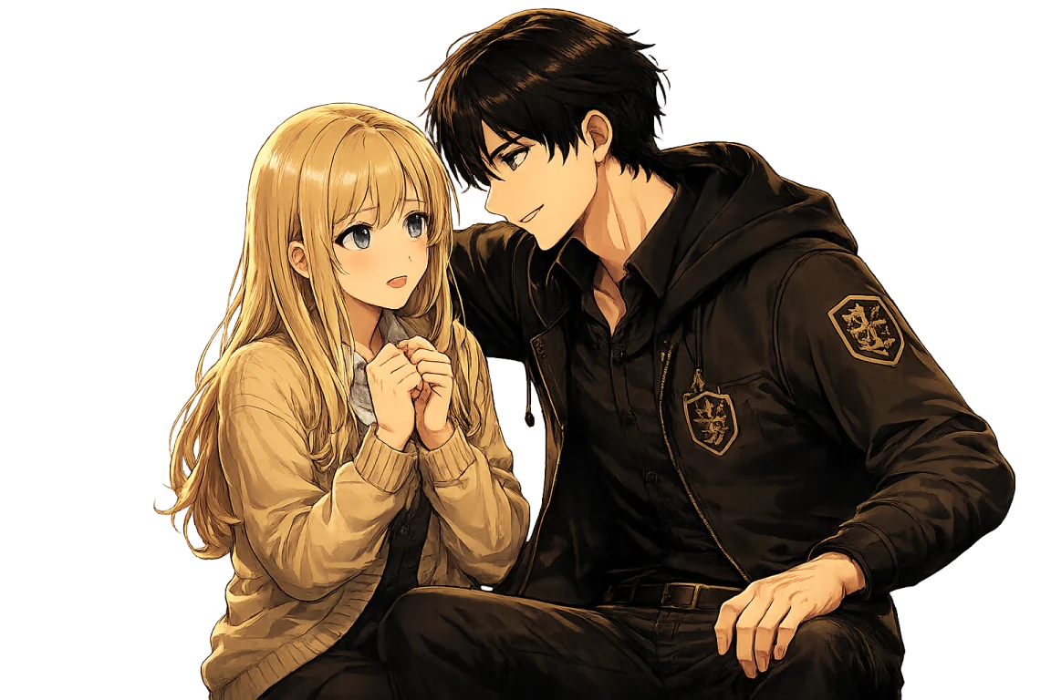 A man makes warm promises to a hopeful woman