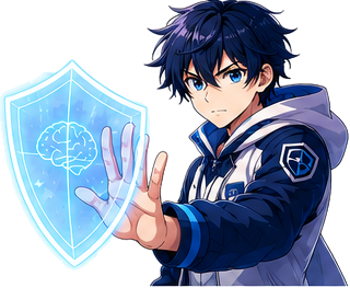 MindShield student projecting a glowing shield