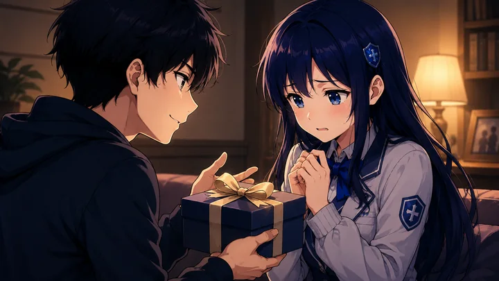 A student offering a gift that creates obligation