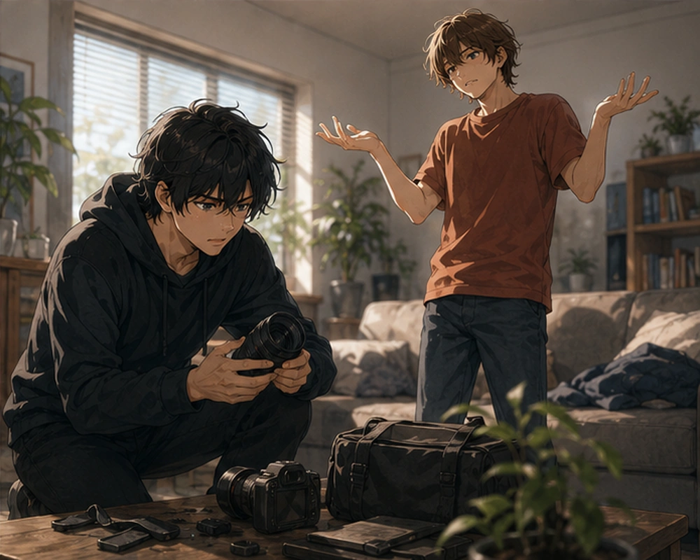 Playing the Victim — Kai finds that a roommate borrowed and damaged a camera without permission.