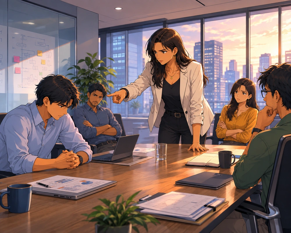 Shaming — A project misses a target after a supplier delay and an internal planning error.