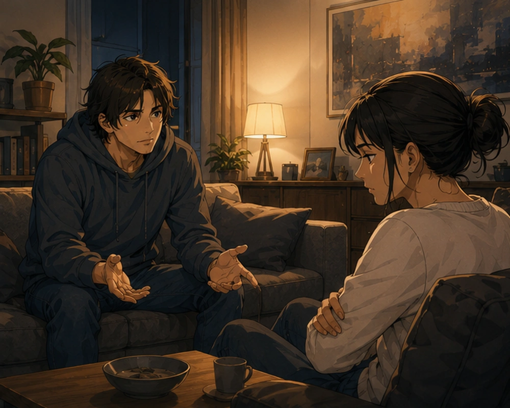 Triangulation — Kai says he needs one evening each week for friends.